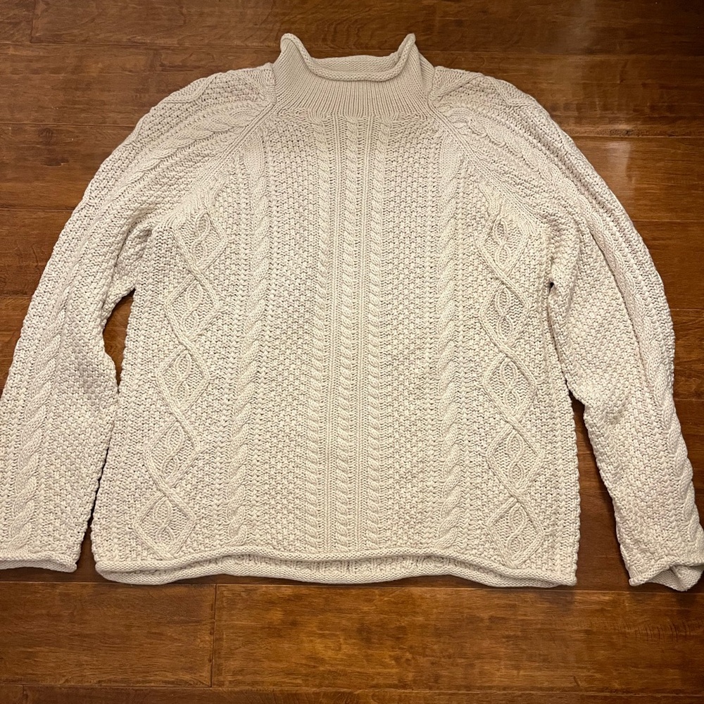 J. Crew Men’s Cotton cable-knit Rollneck Sweater